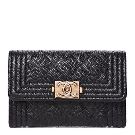 chanel boy card holder black|chanel card holder price.